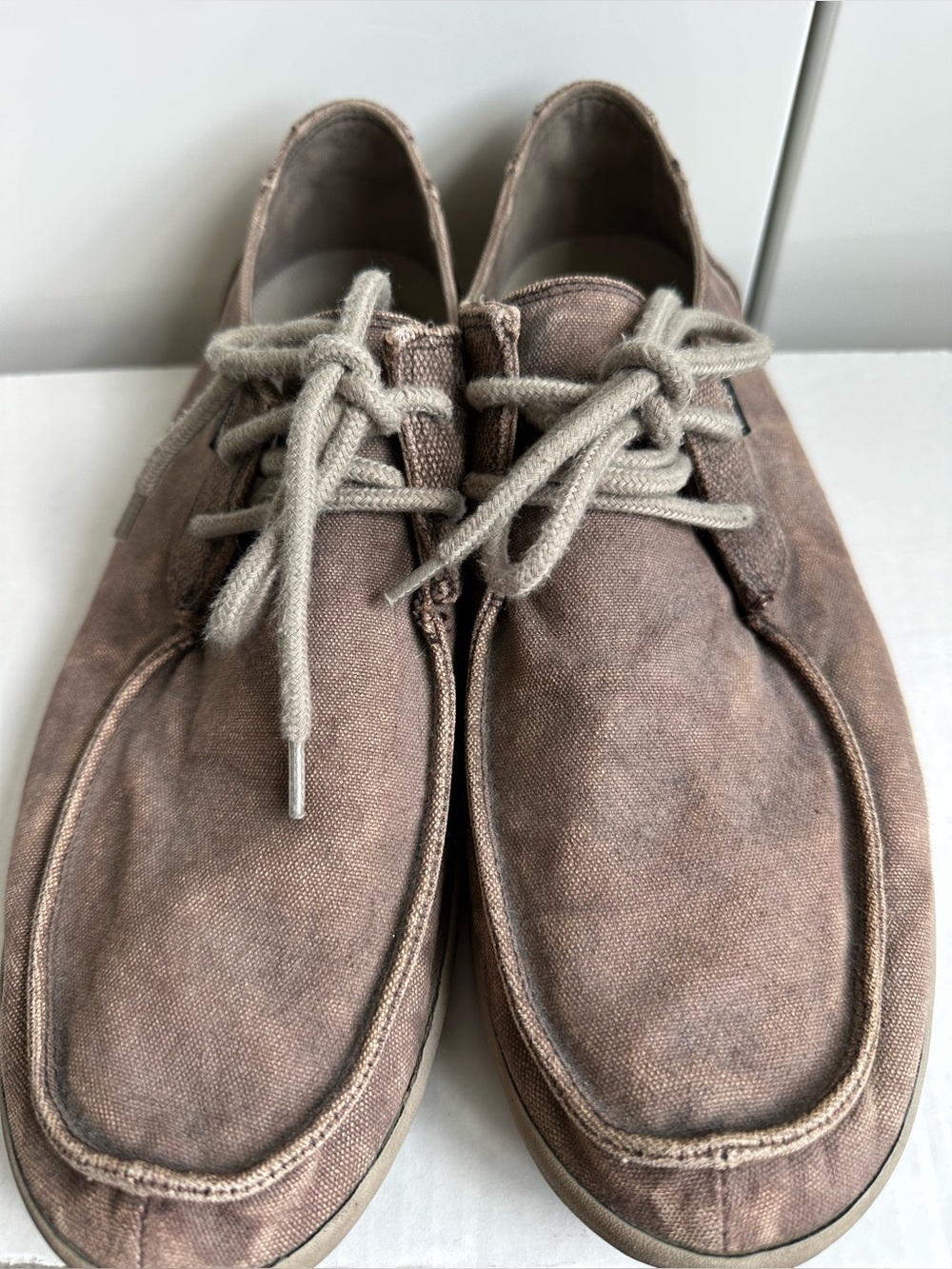 Sanuk Nu-Nami men's canvas shoes brown Size 12 - Picture 5 of 11